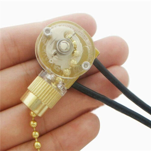 9Pack Ceiling Fan Light  ZE-109 Fan  Ceiling Pull Chain  Replacement (Brass) 2