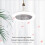 2X Ventilatore da Soffitto con Telecomando e Luce 30W LED Fan Fan  Silent Ventilatore da Soffitto Convertitore E27 Base Grigio 3