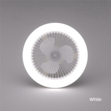 2X Wentylator Sufitowy z Pilotem i OśWietleniem 30W Wentylator z Lampą LED Inteligentny Cichy Wentylator Sufitowy E27 Podstawa Konwertera Szary