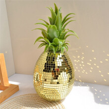 Ornements D'Ananas en Or Incrustés de Fruits de Simulation de Verre, Décorations pour la Maison, Décorations D'Ananas