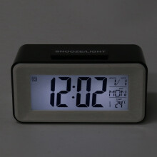 2X Sveglia Digitale Un Led Sveglia per Studenti con Termometro Un Snoo per Settimana Orologio da Tavolo Elettronico Calendario da Tavolo Lcd Timer