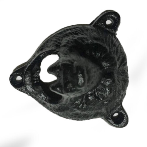 Wall-Mounted Beer Bottle Opener, Cast Iron, Vintage Style 2