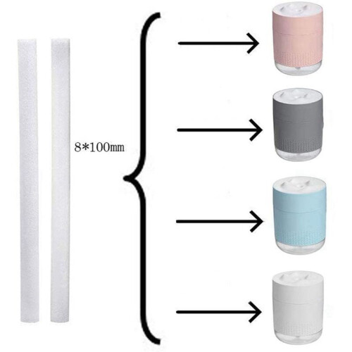 Humidifier Cotton Swabs, Humidifier Refill Stick Portable Personal USB  Humidifier Filter Replacement Elements 40Pcs 2