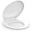 Round White Polypropylene Toilet  Cover with Slow Close Hinge and Easy Installation 1