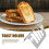 Toast Rack Bread Holder 4 Slice Slots Bread Loaf Stand Stainless Steel Tool Cooling Grid Bread Rack 2