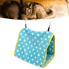 Foldable Flannel Bird Hammock for Parrots & Small Animals, 26x20x18cm