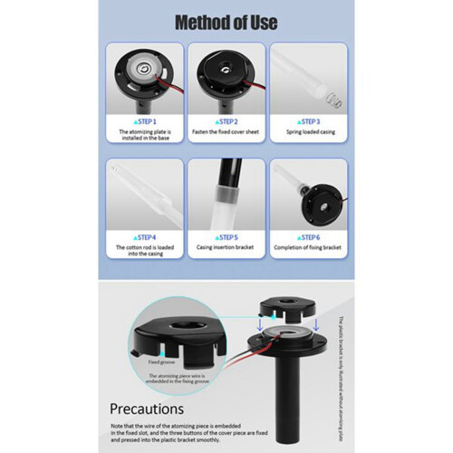 16Pcs Atomizing Spray Plastic Bracket USB  Humidifier Diy Experiment Ultrasonic Atomization Bracket Without Atomizer 2