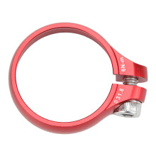 Aluminium-Sattelstützenklemme 31,8 mm Rot für Renn- und Mountainbikes
