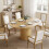 Homcom Mesa Comedor Extensible Marrón 150 x 110 x 75 cm 2