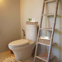 Panier de Rangement en Macramé, Paniers DéCoratifs Boho pour Organiser, Panier DéCoratif Tissé pour Comptoir, Panier à Papier Toilette B