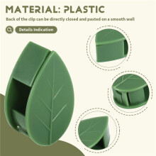 50PCS Clip per Piante da Giardino, Piante Rampicanti Supporto per Parete Clip per Fissaggio un Scatto Fissatore Autoadesivo Gancio Appiccicoso