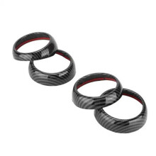 4 Pcs Instrument Panel Air Conditioning Outlet Decorative Ring for - Fortwo Forfour 2015-2018