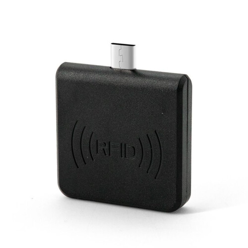 FDX-A,B Animal ID Reader Micro-USB RFID Ear Tag and Animal 134.2Khz Chip OTG Reader for Cattle Black