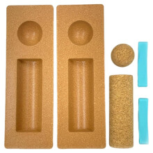 Kork-Balanceboard 4-in-1 Fußtrainer und Knöchelstabilisator-Set für Yoga-Balanceübungen