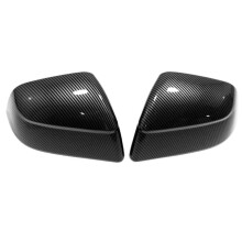 Cubierta de Espejo Retrovisor Lateral para Model y 2021, Decoración de Fibra de Carbono.