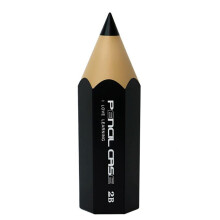 Pencil Shaped Pen Holder for Desk Dustproof Desktop Organizer Case Makeup Brushes Holder Cosmetic Brush Storage Black