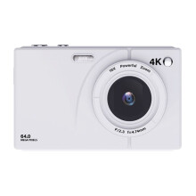 4K CCD Digital Camera 64MP Wifi Digital Video Camera 16X Digital Zoom with 2.8inch Screen 32GB Card White
