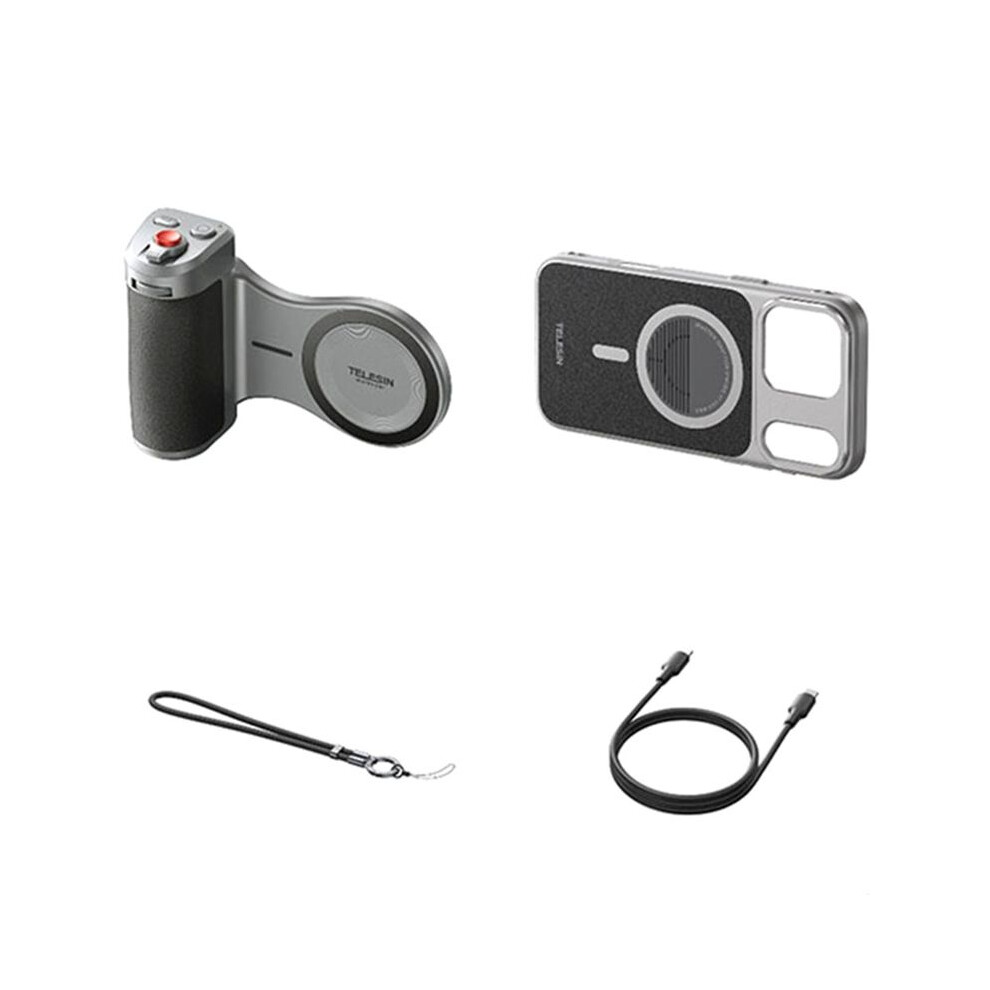 Telesin Selfie Grip For 17 Pro Max Vlog Handle Camera Adapter For Enhanced Photography 6031665768220
