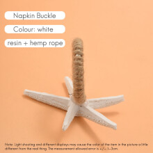 Napkin Rings Set of 4, Sea Star Napkin Ring for Starfish Serviette for Tables, Wedding, Birthday, Banquet, Christmas