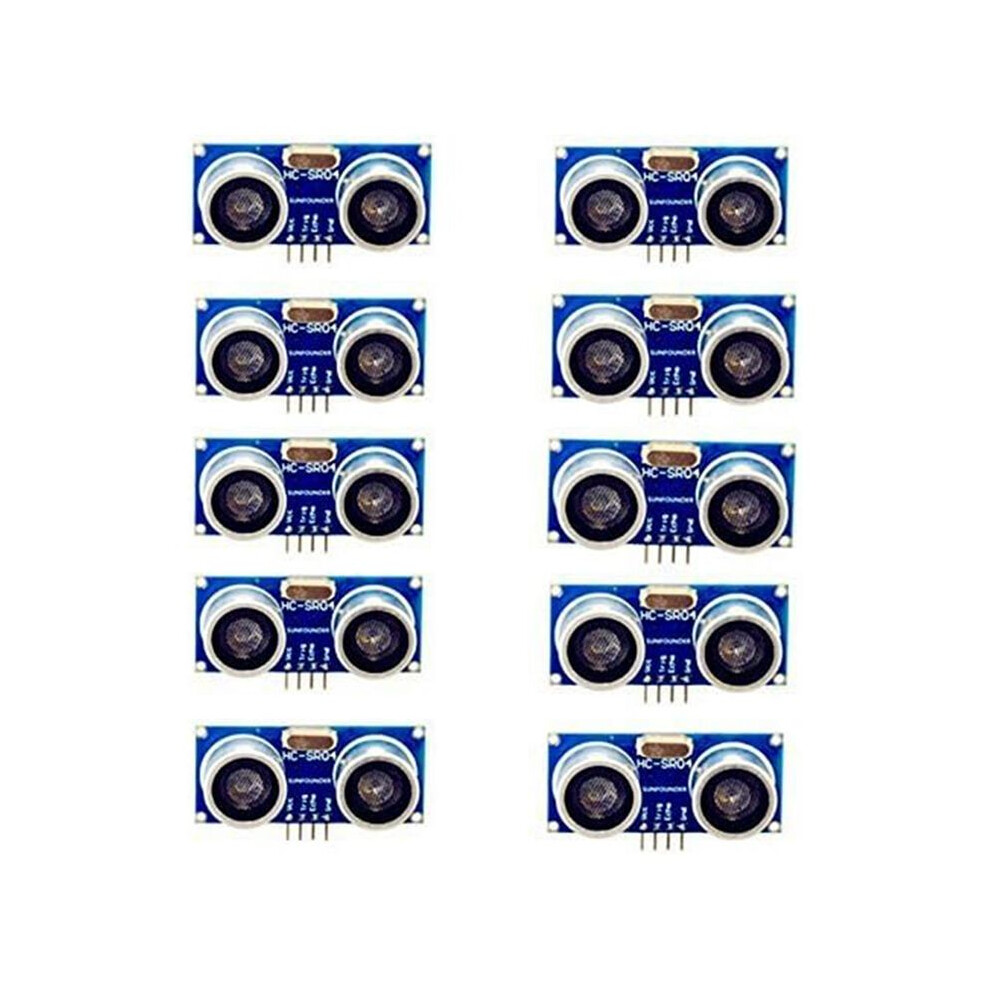 10Pcs Ultrasonic Module Hc-Sr04 Distance Measuring Ranging Sensor For For Mega R3 Duemilanove Robot 4714032479340