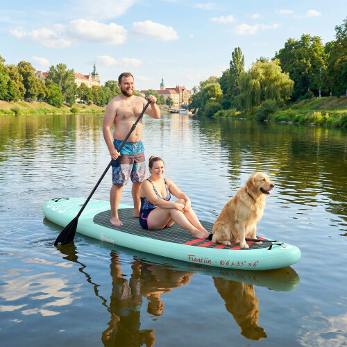 Outsunny Paddle Surf Hinchable Azul 320 x 84 x 15 cm 1