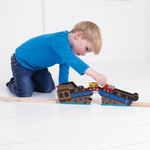 Bigjigs Rail Scheepswrak Brug voor Treinset 1