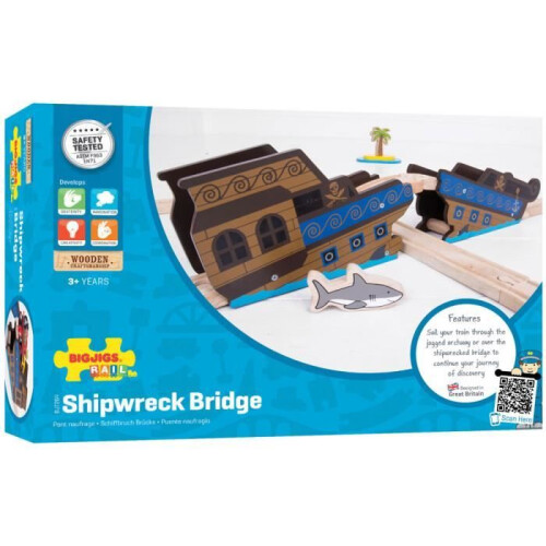 Bigjigs Rail Scheepswrak Brug voor Treinset 2