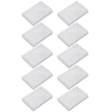 10pc Tissue Culture Plate 96 Well Clear Polystyrene Cell Growth Culture Plate with Plastic Lid Laboratory Biology Room A