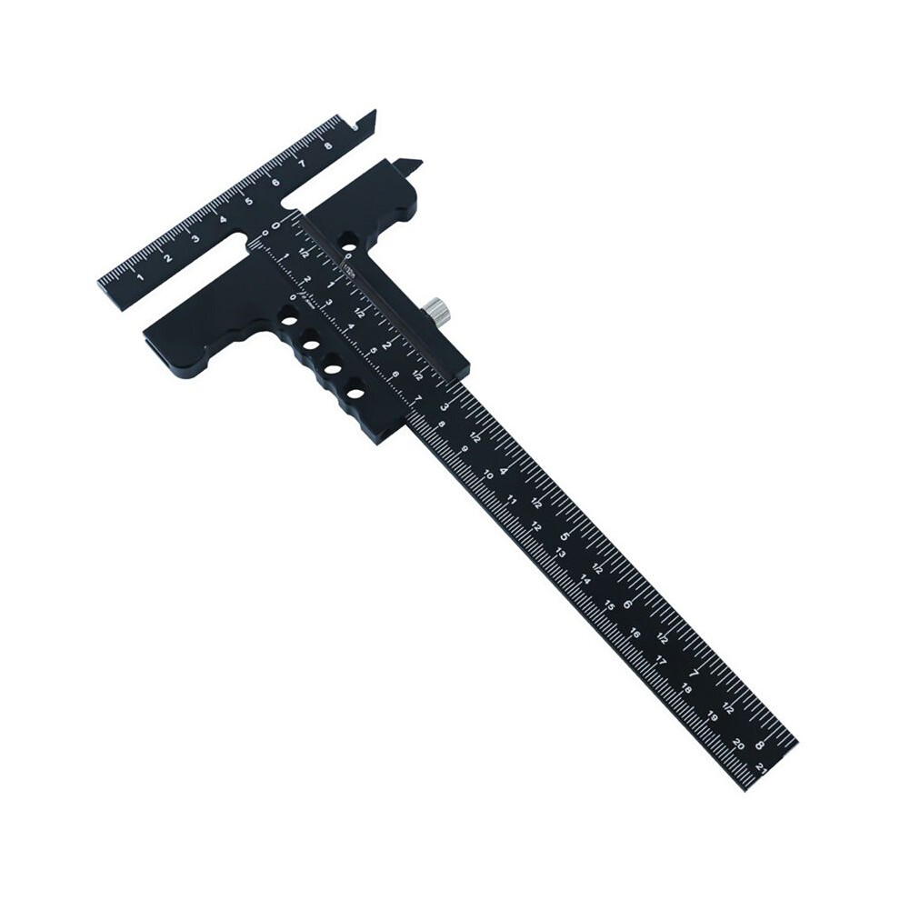 T Ruler Metal Slider Ruler Accurate Woodworker Ruler Angle Measurement Scribe Tool Woodworking Practical Carpenterb 6033241007846