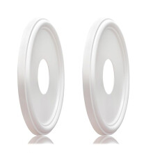 Molded PU Ceiling Medallion for Light Fixtures and Ceiling Fans,13x4x1-1/8in(OD X ID X P) (Fits Canopies  to 10-1/2in)