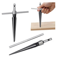 Bridge Pin Hole Reamer,3-13mm(1/8-1/2Inch)&5-16mm(1/2-5/8 Inch)T Handle Taper Reamer Set,Pin Hole Handle Tapered Reamers
