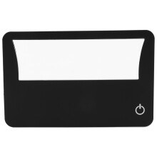 Credit Card Size Lighted 3X Magnifier Bundle Includes 2 Magnifiers, Each Magnifier for Reading Has 3X Lens, Use As 3X Magnifying Glass with Light or