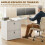 Homcom Escritorio Reversible Blanco 163 x 39 x 75 cm 6