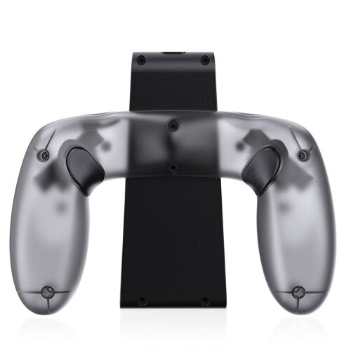 For  2 Left and Right Handle Charging Grip Multi-Function Charging Handle & Back Button Function Transparent Gray