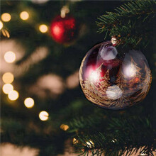 72 Balls/Batch DIY 70mm Christmas Tree Hanging Transparent Transparent Plastic Filled Ornament
