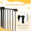 PawHut Barrera de Seguridad Negro 206 x 90 cm 3