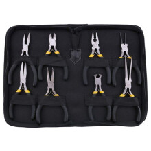 8 Pz Pinze Set, Naso Lungo con I Denti, Piatto Della Mascella, Round Curva Ago Diagonal Nose Wire Fine di Taglio Cutter Guardalinee Pinza con