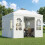 Outsunny Carpa Plegable Blanco 293 x 293 x 272 cm 2