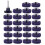 25 PeçAs 2 Polegadas 50Mm Troca RáPida Tira FáCil e Discos Limpos Roxo para PreparaçãO de SuperfíCie de RemoçãO de Ferrugem com 1 Suporte 1