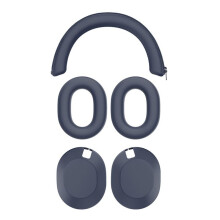 Étui de Protection en Silicone pour Casque pour  WH-1000XM6, Protection Intégrale à 360, Doux pour la Peau, Lavable, Bleu