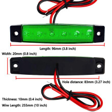 10X Led-Rotsverlichting, Stripverlichting, Wielkastverlichting, Waterdichte 6 Led-Autoverlichtingsset voor , Offroad, Vrachtwagen, , voor