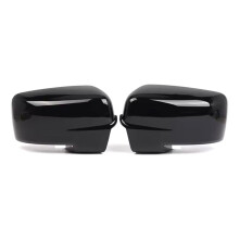Gloss Black Left Right Auto Rear Mirror Cover Shell Cap for Ram 1500 2013 -2018 68096199AF 68096198AH