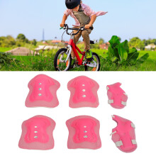 Kids Pink Adjustable Breathable Foam Protective Gear Set for Skating