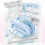 Large Capacity Waterproof Pencil Case with MultiPocket Drawstring Design, Kawaii Blue for Students 2