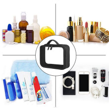 3X Reise Klar Make- Tasche Organizer Transparent Pvc Kosmetikerin Kosmetik Taschen SchöNheit Kulturbeutel Tasche Make- Tasche Waschen Beutel