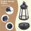 2X Solar Lantern Outdoor Waterproof Large Lighthouse Lantern Led Light Source Garden Decorative Lights 7
