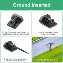 3X Spots Solaires 92 LED Appliques Murales de Voie de Paysage de Jardin Extérieur Étanches pour Éclairage de Voie de Patio Lumière Chaude