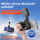 2X Phone  Handheld Sefile Stick Handle Stabilizer Vlog Selfie Fill Light Black with Light 2