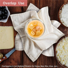 Muslin Cloths for Cooking, 50X50cm, Grade Hemmed Cheese Cloths for Straining, Unbleached Pure Cotton Cheese Cloth 9 Pcs