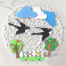 Round Paper Fiber Woven Place Mats Decorative Braided Natural Mat Holidays Parties Decor 15 Inch Set of 24 (White)